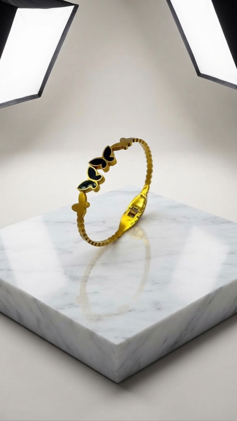 Elegant Butterfly Gold Bracelet